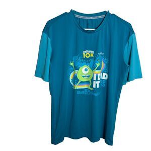 Run Disney T-Shirt Adult Small Blue Monsters Inc I Did It 2023 Short Sleeve